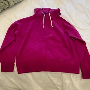 Women's Fuchsia Hoodie Sweater